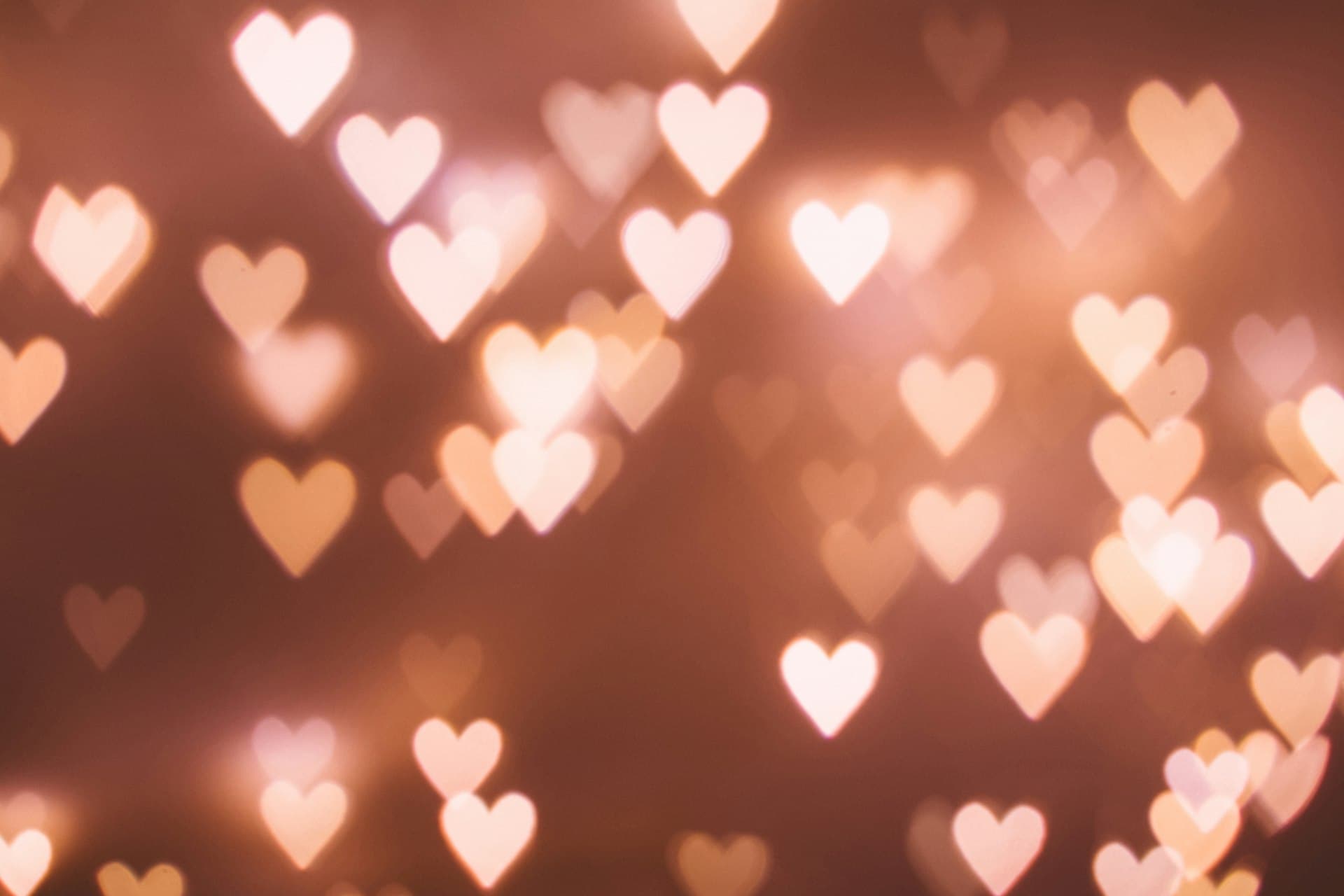 Love and connection - hanging hearts